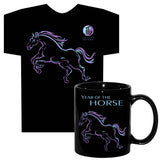 Asian Oriental Chinese Zodiac Animal Sign T-SHIRT AND COFFEE MUG GIFT SET with Greeting Card