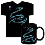 Asian Oriental Chinese Zodiac Animal Sign T-SHIRT AND COFFEE MUG GIFT SET with Greeting Card