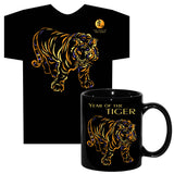 Asian Oriental Chinese Zodiac Animal Sign T-SHIRT AND COFFEE MUG GIFT SET with Greeting Card