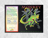 Year of the MONKEY Asian Chinese Oriental Zodiac 6 pc. COMBO GIFT SET