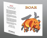 Year of the Boar, (Pig) Hi-NRG White T-Shirt Birth Years 1935, 47, 59, 71, 83, 95, 07, 2019 FREE GREETING CARD W/ORDER