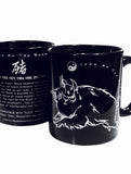 Year of the BOAR (Pig), Neon-NRG, T-SHIRT & Hi-NRG MUG GIFT SET with FREE Greeting Card