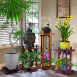 Z Wood Plant Stand, Tranquility Stand multi-use12" square platforms for Plants, Terrariums and Aquarium Bowls