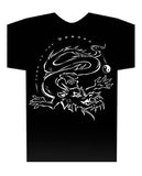 Year of the Dragon Zodiac Hi-NRG Design Black t-shirt Birth Years: 1940, 52, 64, 76, 88, 00, 2012, 2024 FREE GREETING CARD W/ORDER