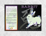 Year of the RABBIT Asian Chinese Oriental Zodiac 6 pc. COMBO GIFT SET