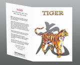 Year of the Tiger black shirt Hi-NRG Design Birth Years: 38, 50, 62, 74, 86, 98, 2010 FREE GREETING CARD W/ORDER