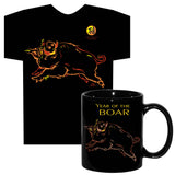 Asian Oriental Chinese Zodiac Horoscope Animal Neon-NRG T-Shirt & Mug Gift Set with FREE Gift Card