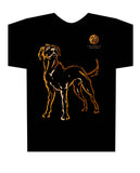 Year of the DOG, Asian Oriental Zodiac Neon- Black T-Shirt, Born:  46, 58, 70, 82, 94, 06, 2018 FREE GREETING CARD W/ORDER