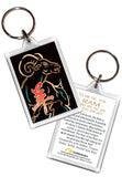 Year of the Ram (Goat) Asian Oriental Chinese 2 pk Keyrings Birth Years: 1931, 43, 55, 67, 79, 91, 03, 2015